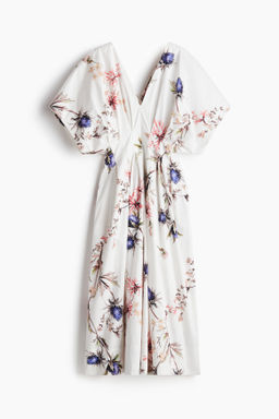 Vestido entallado de algod?n
