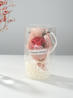 Букет из мыльных лепестков для ванны Роза подарочная в коробке, красный, 8.6?8.6?18.5 см - Simaland фото 4