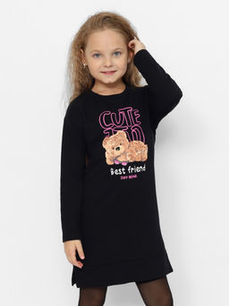 CRB wear/CWKG 63732-22-389 Платье для девочки,черный/Ex.Cherubino