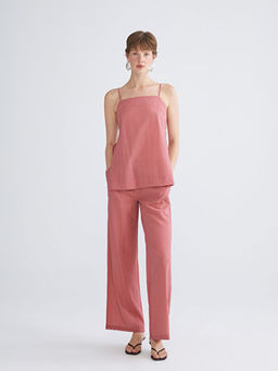 Kare Yaka Dokulu Bluz