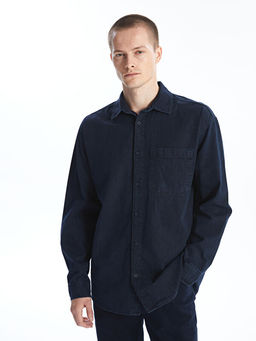 Rahat Kal?p Uzun Kollu Erkek Jean G?mlek