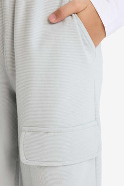 %100 Pamuk Loose Fit Beli Lastikli E_ofman Alt_ Erkek _ocuk - Defacto фото 4
