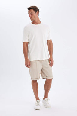 Шорты-бермуды из пике - Defacto фото 2