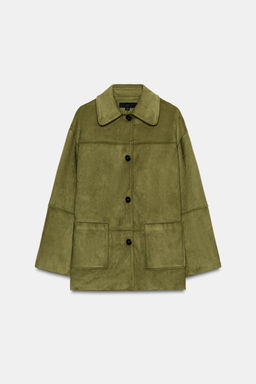 ABRIGO EFECTO ANTE / Pistacho - Zara фото 8