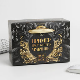 Подарочный набор «Пример настоящего мужчины»: Ежедневник А5, 80 л., термостакан, ручка, планинг 50 л., блок для записей 100 л.