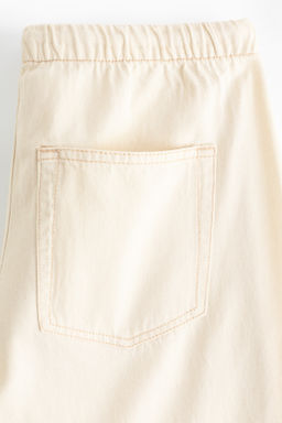 Pantal?n denim con cord?n de ajuste - H&m фото 7