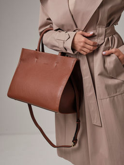 Сумка кожаная шоппер Deboro 30638 коппер