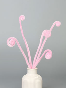 Синельная проволока, набор 100 шт, размер 1 шт 30х0,8 см, цвет розовый