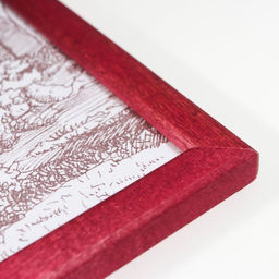 Фоторамка для фото 25×35 см Tonga, сосна, (пластиковый экран), вишня