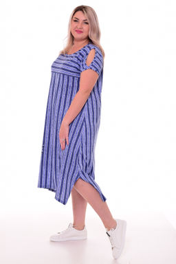 Платье женское 4-095а (крупная полоска)