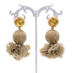 Крупные серьги шарик 20мм цв.золото