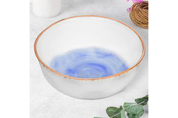 Салатник 14*14*5,5 см 500 мл Кантри небесно-голубой