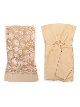 Перчатки женские б/п 00388 beige vanilla - Eleganzza фото 2