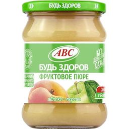 "АВС" Пюре яблоко-персик (450 г.)