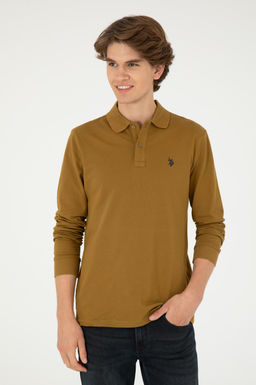 Мужской базовый свитшот светло-хаки - U.s. polo assn фото 3