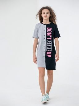 CRB wear/CSJG 63135-11-322 Платье для девочки,светло-серый меланж/Ex.Cherubino