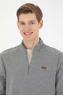 Мужской серый меланжевый свитшот Неожиданная скидка в корзине - U.s. polo assn фото 2