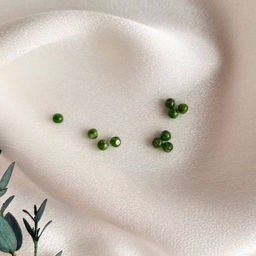 Бусины для украшений из Хромдиопсида (10 шт)