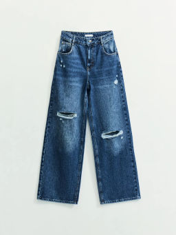 Джинсы wide leg с высокой посадкой / Zarina  фото 6