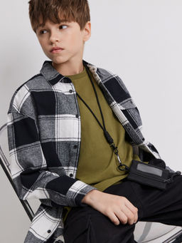 ACOOLA / Футболка детская для мальчиков Eclair хаки  фото 4