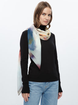 Платок жен. шелк+шерсть+мод 120х120 BL16-8279-15 - Eleganzza фото 4