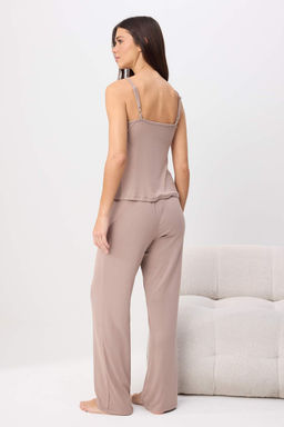 Vizon More Sustainable Dantelli _p Ask_l_ _rme Pijama Tak_m_ THMSS26PT00153 - Trendyolmilla фото 4
