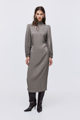 Vestido de sat?n con lazada - H&m фото 6