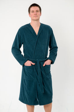 Халат мужской из махры Ренат изумруд - Амадэль фото 8