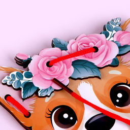 Детская шнуровка Корги 17 15 0,3 см - Лесная мастерская фото 3