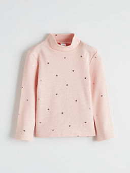 Bal?k?? Yaka Desenli K?z ?ocuk Ti??rt