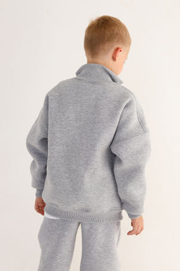 Бомбер утепленный, меланж - Inzibe фото 15