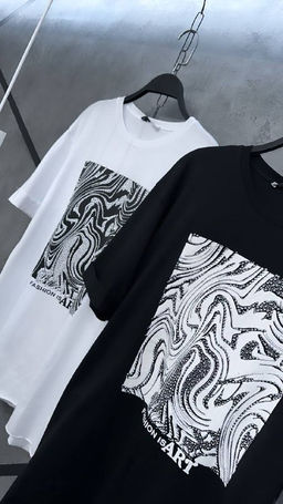 Футболка со стразами - Ksa фото 4