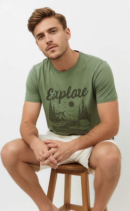 Футболка F611-06-927 green - Fine joyce фото 6