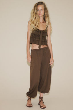 PLUSH BALLOON TROUSERS