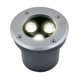 ULU-B10A-3W/2700K IP67 GREY Светильник светодиодный уличный. Архитектурный встраиваемый. Теплый белый свет (2700К). Корпус серый. TM Uniel.