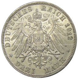 3 марки 1912 года G Германия (Баден)