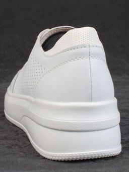 05-HY14-2D WHITE Кроссовки женские (натуральная кожа)