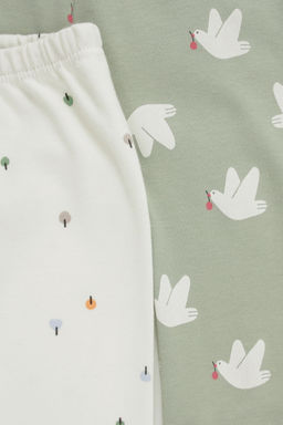 Crockid _ К 4718-2уп/почтовый голубь,деревья в снегу брюки для дев  фото 2