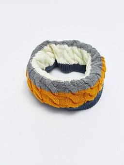 Renk Bloklu Ponponlu Erkek ?ocuk Bere ve Boyunluk - Waikiki фото 3