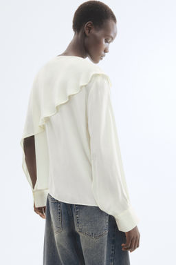 Blusa con capa decorativa - H&m фото 6