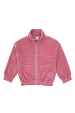 K_z _ocuk Pembe Fermuarl_ Polar Sweatshirt Sepette S_rpriz _ndirim