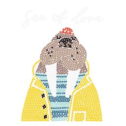 Кристальная (алмазная) мозаика ФРЕЯ ALBP-305 постер Морж 20 х 20 см