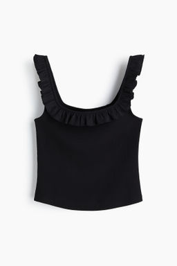 Top con ribete de volantes - H&m фото 3