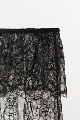 SEMI-SHEER LACE SHORTS - Zara фото 5