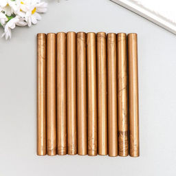 Цена за 10 шт. Сургуч для печати стержень «Бронза», 13.2×1.1 см