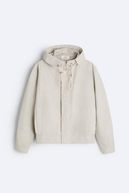 COTTON JACKET WITH HOOD - Zara фото 8