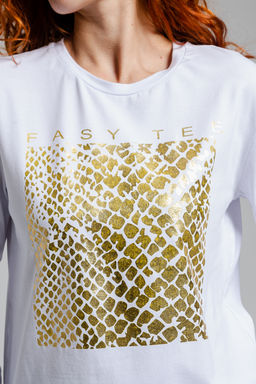 8519 Футболка с длинным рукавом женская