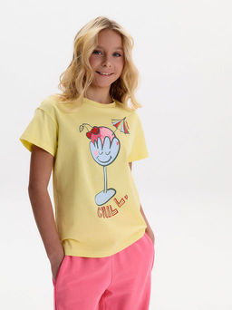 PELICAN, футболка для девочек, Ванильный