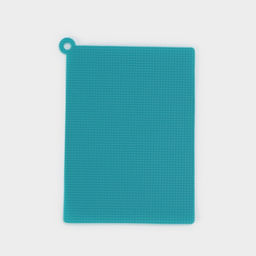 Доска разделочная Доляна, пластик, прямоугольная, противоскользящая, гибкая, 26×19 см, зелёная