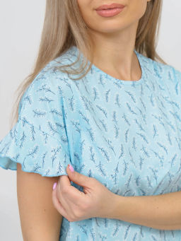 Ночная сорочка женская, цвет голубой